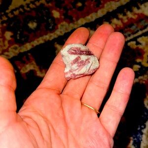 Raw Pink Tourmaline tumble crystal